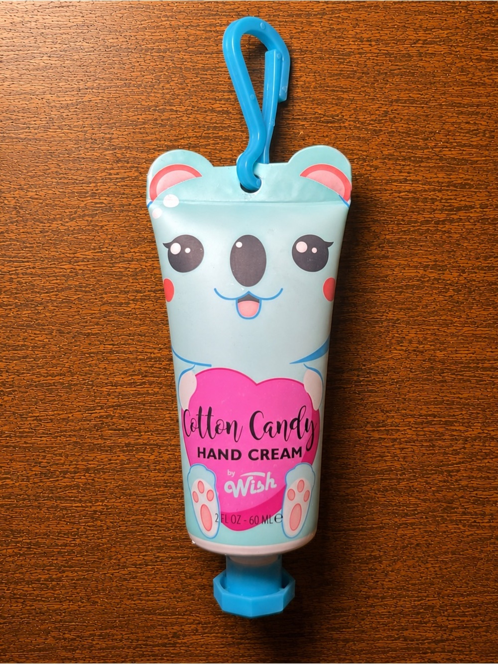 Wish Cotton Candy Koala Hand Cream with Clip – 2 fl oz